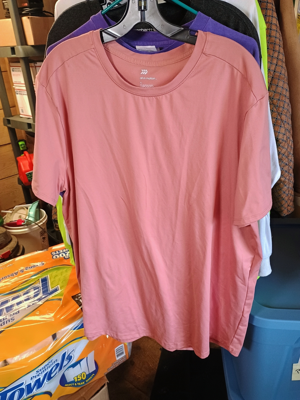 all in motion Women's Dusty Rose Short-Sleeve Performance Tee